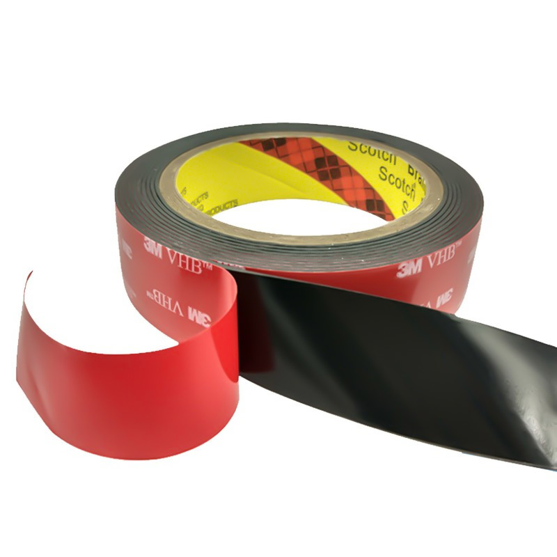 i-acrylic foam tape jumbo roll 3M 5925 1.1mm600mm33m emnyama enezinhlangothi ezimbili ye-VHB Foam Tape (6)